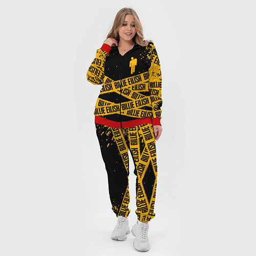 Женский костюм BILLIE EILISH: Yellow & Black Tape / 3D-Красный – фото 4