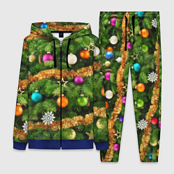 Женский 3D-костюм Живая новогодняя ёлка, цвет: 3D-синий