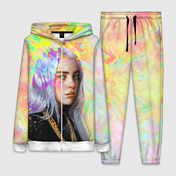 Женский 3D-костюм Billie Eilish, цвет: 3D-белый