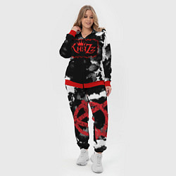Женский 3D-костюм Князь Анархия спина, цвет: 3D-красный — фото 2