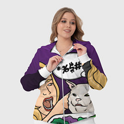 Женский 3D-костюм Woman yelling at a cat, цвет: 3D-белый — фото 2