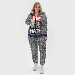 Женский 3D-костюм Love Hate, цвет: 3D-синий — фото 2