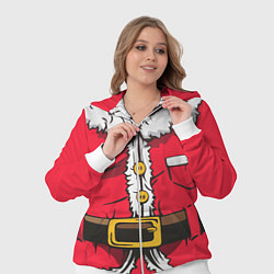 Женский 3D-костюм Санта, цвет: 3D-белый — фото 2
