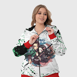 Женский 3D-костюм KIMETSU NO YAIBA, цвет: 3D-красный — фото 2