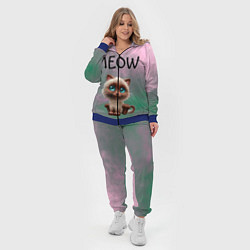 Женский 3D-костюм Кошечка, цвет: 3D-синий — фото 2