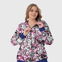 Женский 3D-костюм Ahegao валентинки, цвет: 3D-синий — фото 2