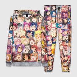 Женский 3D-костюм Ахегао, цвет: 3D-меланж