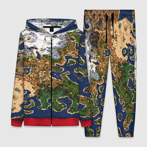 Женский костюм HEROES 3 КАРТА / 3D-Красный – фото 1