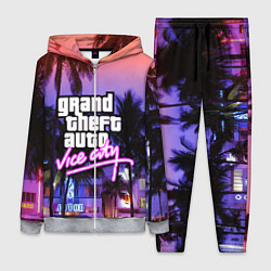 Женский 3D-костюм Grand Theft Auto Vice City, цвет: 3D-меланж
