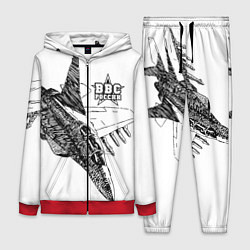 Женский 3D-костюм ВВС России, цвет: 3D-красный