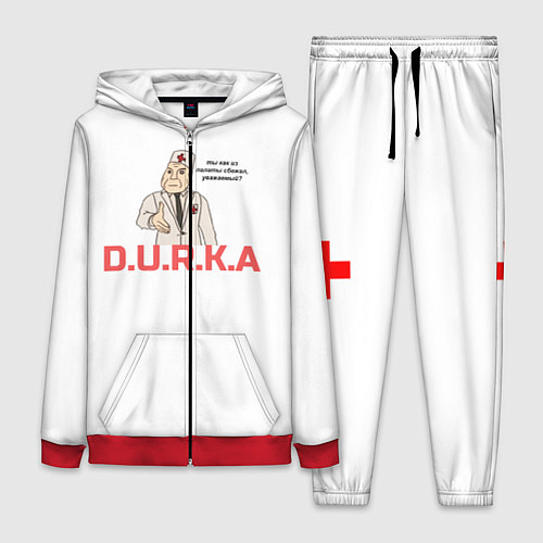 Женский костюм Дурка / 3D-Красный – фото 1