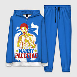 Женский 3D-костюм Manny Pacquiao, цвет: 3D-белый