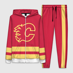 Женский 3D-костюм Калгари Флэймз, цвет: 3D-белый