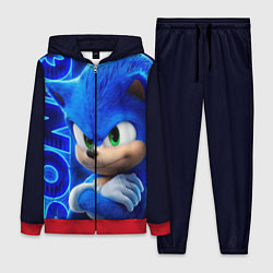 Женский 3D-костюм SONIC, цвет: 3D-красный