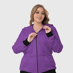 Женский 3D-костюм Фиолетовая волна, цвет: 3D-черный — фото 2