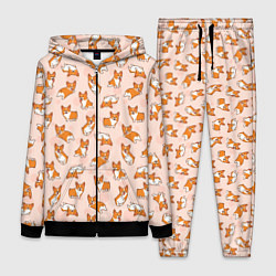 Женский 3D-костюм Корги, цвет: 3D-черный