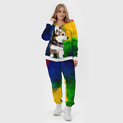 Женский 3D-костюм Корги, цвет: 3D-белый — фото 2