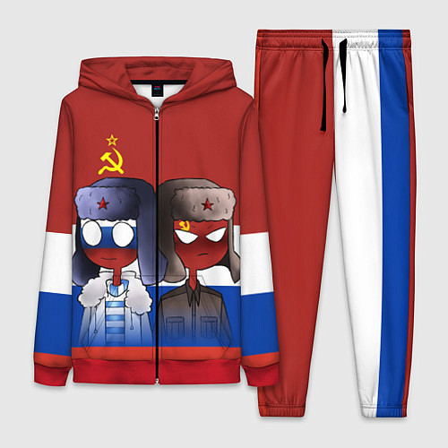 Женский костюм СССР - Россия / 3D-Красный – фото 1