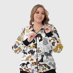 Женский 3D-костюм Котоколлаж 03, цвет: 3D-черный — фото 2