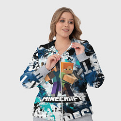 Женский 3D-костюм Minecraft Майнкрафт, цвет: 3D-меланж — фото 2