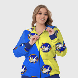 Женский 3D-костюм Sonic - Соник, цвет: 3D-синий — фото 2