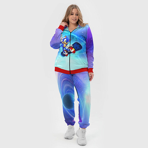 Женский костюм Соник / 3D-Красный – фото 4