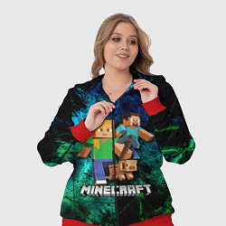 Женский 3D-костюм Minecraft Майнкрафт, цвет: 3D-красный — фото 2