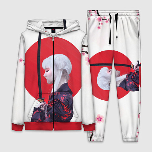 Женский костюм Самурай / 3D-Красный – фото 1