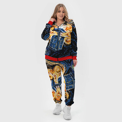 Женский костюм Van Gogh Tardis / 3D-Красный – фото 4