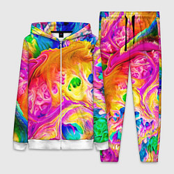 Женский 3D-костюм TIE DYE, цвет: 3D-белый