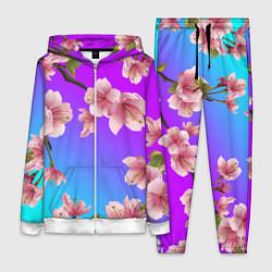 Женский 3D-костюм САКУРА ВИШНЯ, цвет: 3D-белый