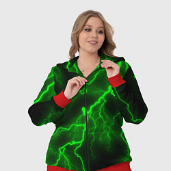 Женский 3D-костюм МОЛНИЯ GREEN NEON, цвет: 3D-красный — фото 2