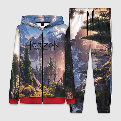 Женский костюм Horizon Zero Dawn / 3D-Красный – фото 1
