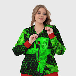 Женский 3D-костюм MINECRAFT CREEPER, цвет: 3D-красный — фото 2