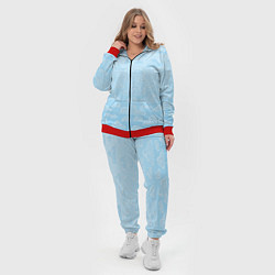 Женский 3D-костюм Очень светлые голубые облака, цвет: 3D-красный — фото 2