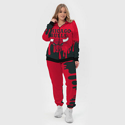 Женский 3D-костюм Chicago Bulls, цвет: 3D-черный — фото 2
