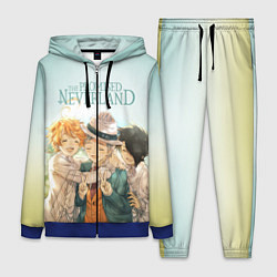 Женский 3D-костюм The Promised Neverland, цвет: 3D-синий