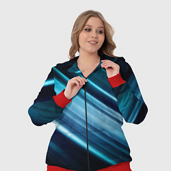 Женский 3D-костюм GEOMETRY STRIPES, цвет: 3D-красный — фото 2