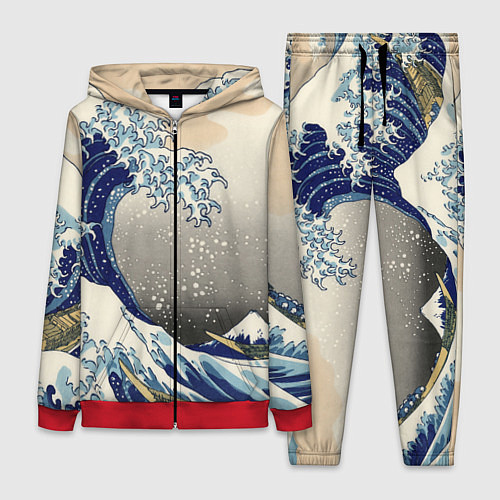 Женский костюм ЯПОНСКАЯ КАРТИНА / 3D-Красный – фото 1