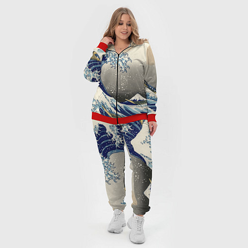 Женский костюм ЯПОНСКАЯ КАРТИНА / 3D-Красный – фото 4