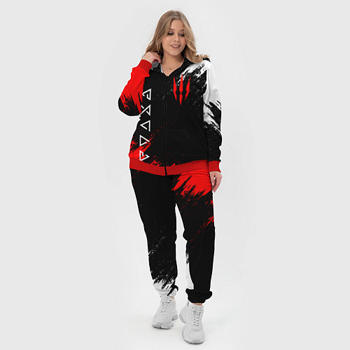 Женский костюм The Witcher / 3D-Красный – фото 4