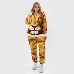 Женский 3D-костюм Взгляд льва, цвет: 3D-белый — фото 2