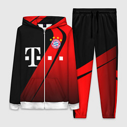 Женский 3D-костюм FC Bayern Munchen Форма, цвет: 3D-белый