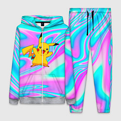 Женский 3D-костюм Пикачу, цвет: 3D-меланж