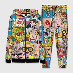 Женский 3D-костюм Pop Art, цвет: 3D-черный