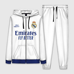 Женский 3D-костюм REAL MADRID, домашняя 2021, цвет: 3D-синий