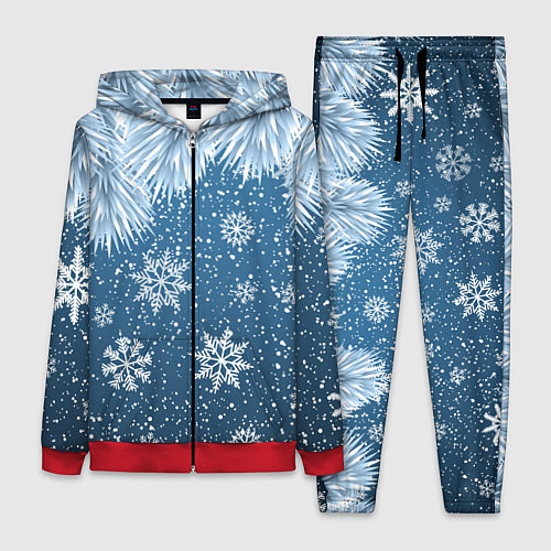 Женский костюм Снежное Настроенние / 3D-Красный – фото 1