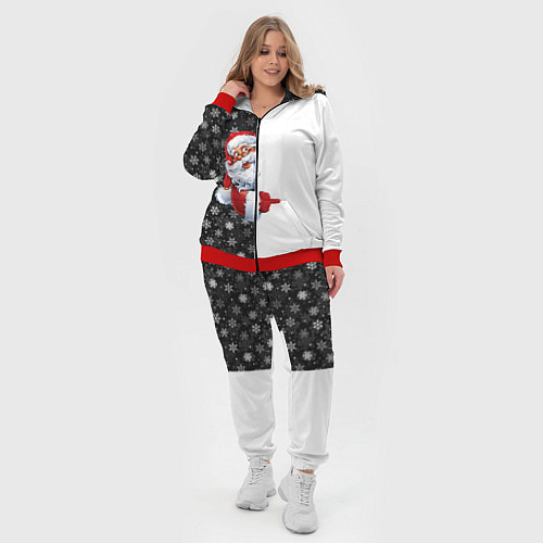 Женский костюм Дедушка Мороз / 3D-Красный – фото 4