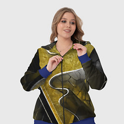 Женский 3D-костюм Золотой треугольник, цвет: 3D-синий — фото 2