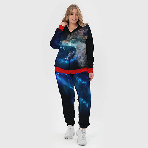 Женский костюм Волчара Юморит / 3D-Красный – фото 4